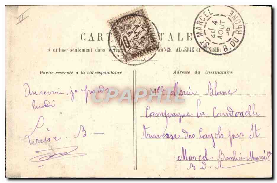 Jeune garçon en costume de juge — scène théâtrale — éditeur inconnu — Verso
