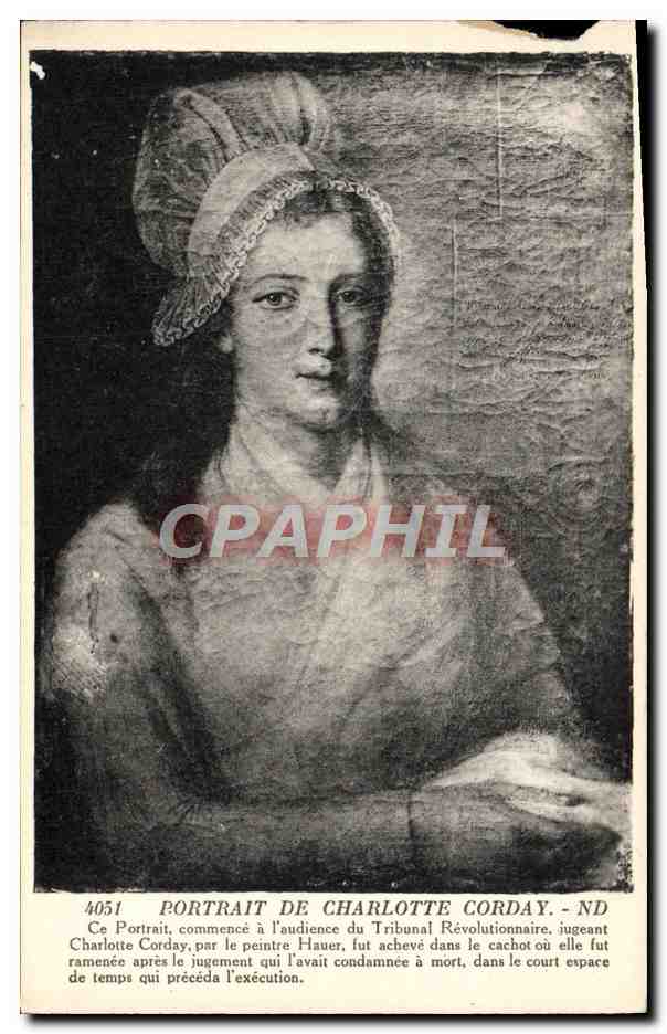 Portrait de Charlotte Corday — ND — Éditeur ND, n° 4051