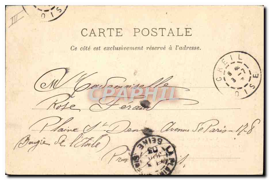 CPA La femme avocat — Verso