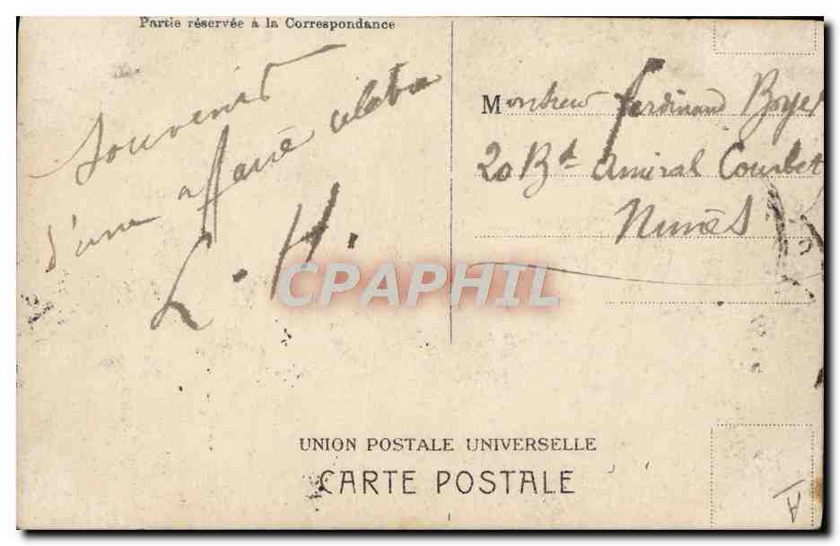 Salle d'audience — Procès — Union Postale Universelle — Rückseite