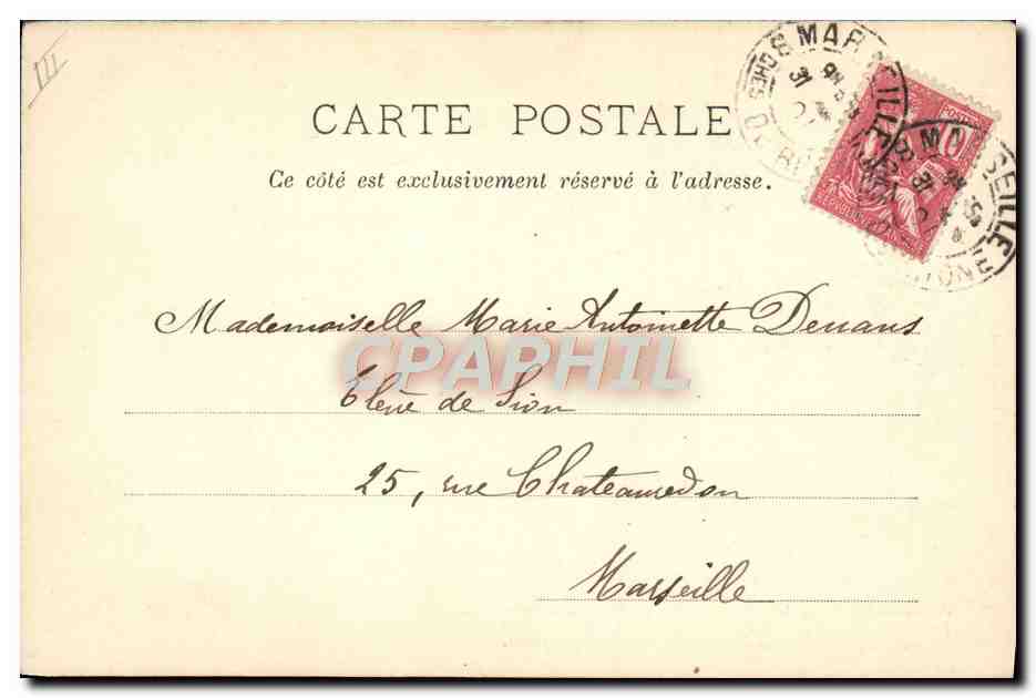 CPA La femme avocat — Verso
