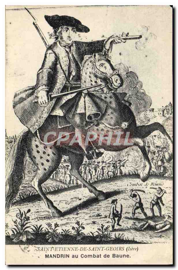 Saint-Étienne-de-Saint-Geoire (Isère) — MANDRIN au Combat de Baune — L. Charvat, phot.-édit., au Grand-Serre