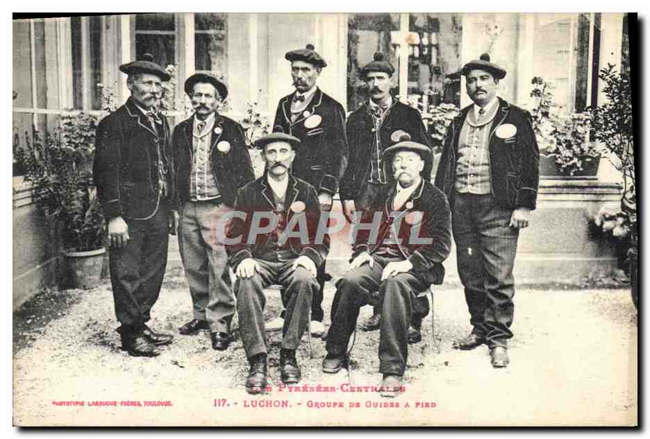 Luchon - Groupe de Guides à Pied — Phototype Lasbuche Frères, Toulouse, n°117