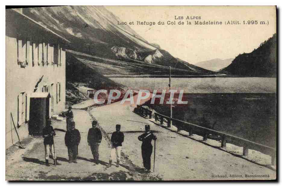 Les Alpes — Lac et Refuge du Col de la Madeleine (Alt. 1.995 m.) — Itielhoud, éditeur, Barcelonnette