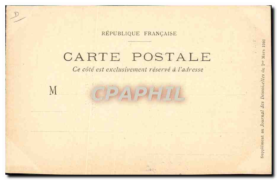 Modes de Paris — Année 1833 — Journal des Demoiselles, 14 Rue Drouot — Achterkant