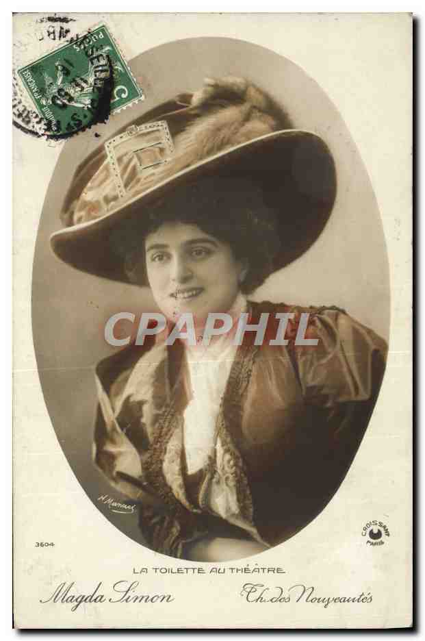 Magda Simon — La Toilette au Théâtre — Éditeur Croissy, n°3604