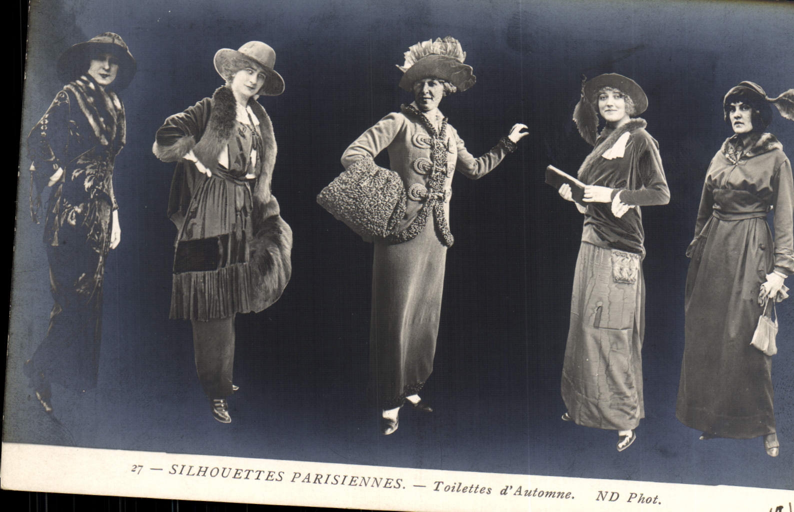 Silhouettes Parisiennes — Toilettes d'Automne — ND Phot.