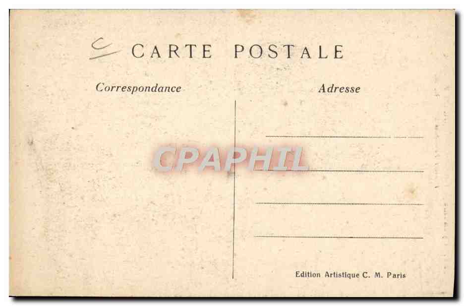 Cyclisme — Ernest-Paul dit Faber, routier français — Edition Artistique C. M. Paris — Verso