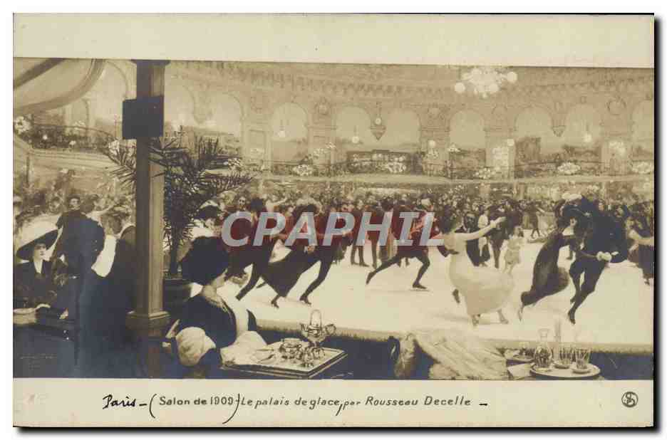 Paris — Salon de 1909 — Le palais de glace, par Rousseau Decelle