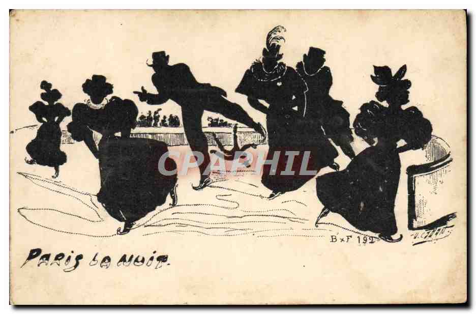 Parijs 's Nachts — scène van patinage — BxF 192