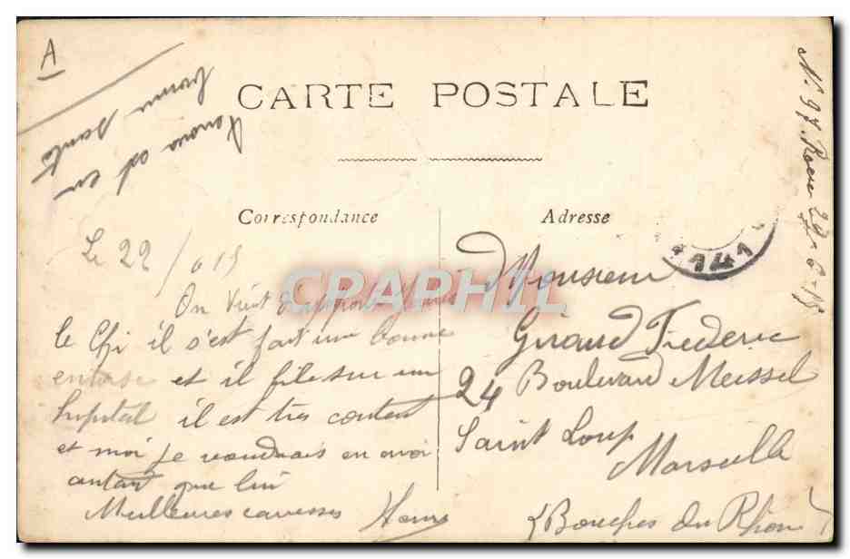 Parijs 's Nachts — scène van patinage — BxF 192 — Achterkant