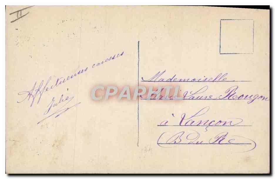 Deux enfants patinant — scène hivernale — éditeur DG n°403/5 — Rückseite