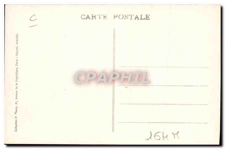 CPA Train Locomotive 441 — Verso