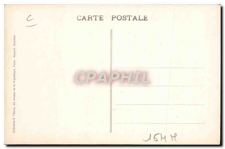CPA Train Locomotive Voiture automobile a vapeur de la Cie du Nord — Rückseite