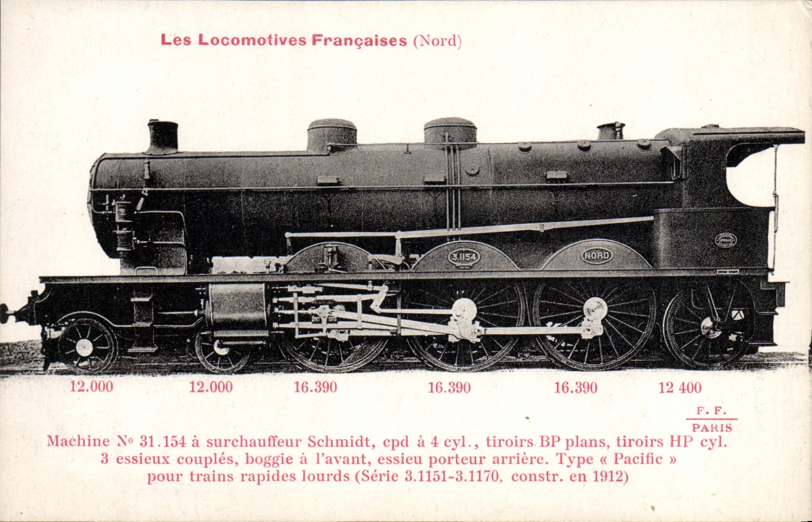 CPA Train Locomotive Machine 31 154 a surchauffeur Schmidt 