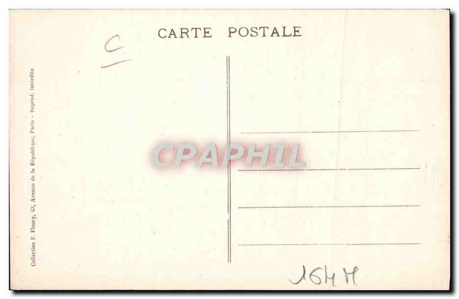 CPA Train Locomotive Machine de manoeuvres Serie H 4 500 — Verso