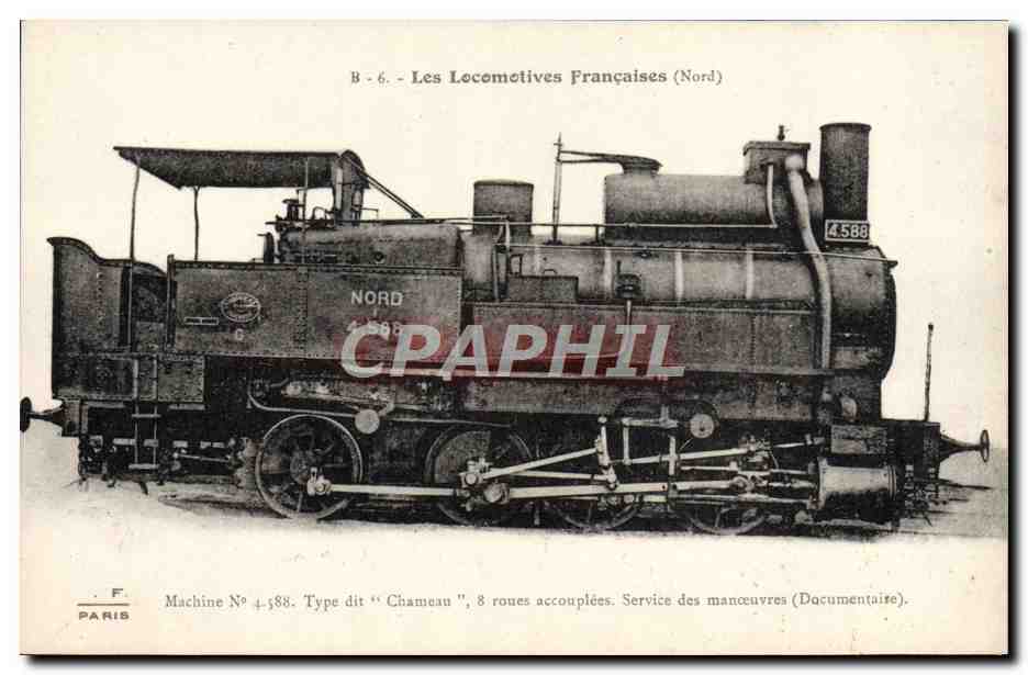 CPA Train Locomotive Machine 4 5 88 type di Chameau 