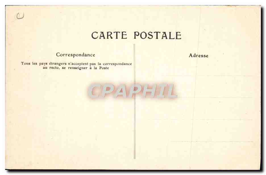 CPA Train Locomotive a 4 roues accouplees — Rückseite