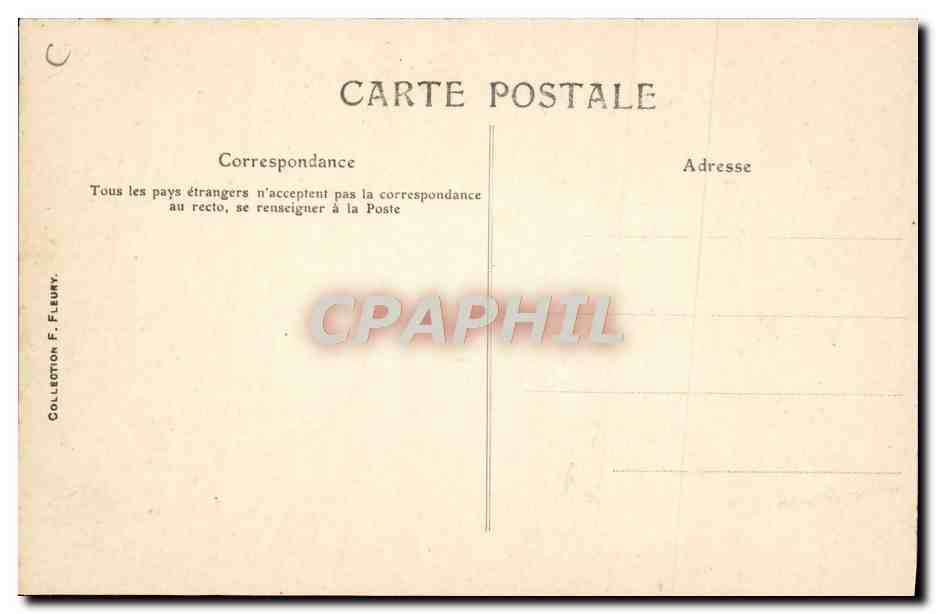 CPA Train Locomotive Machine de banlieue dite Tender  — Rückseite