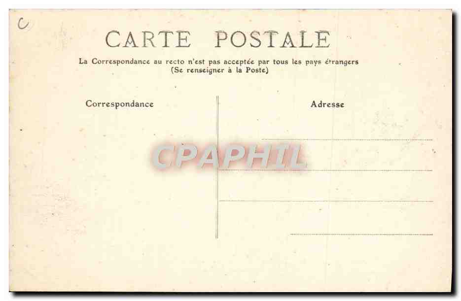 CPA Train Locomotive Machine a bogie dite Ravachoi Service de banlieue — Verso