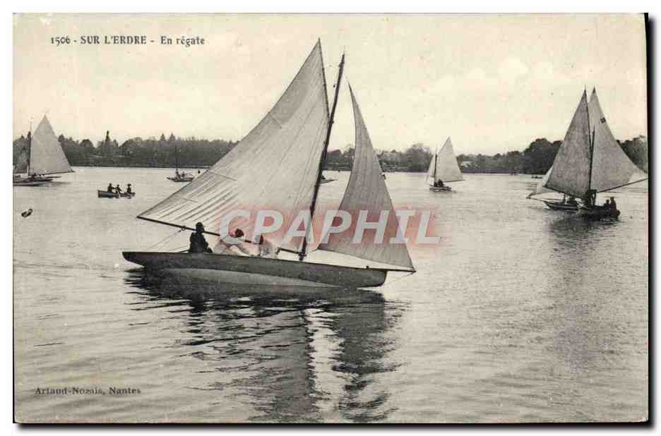Sur l'Erdre - En régate — Arland-Nossia, Nantes