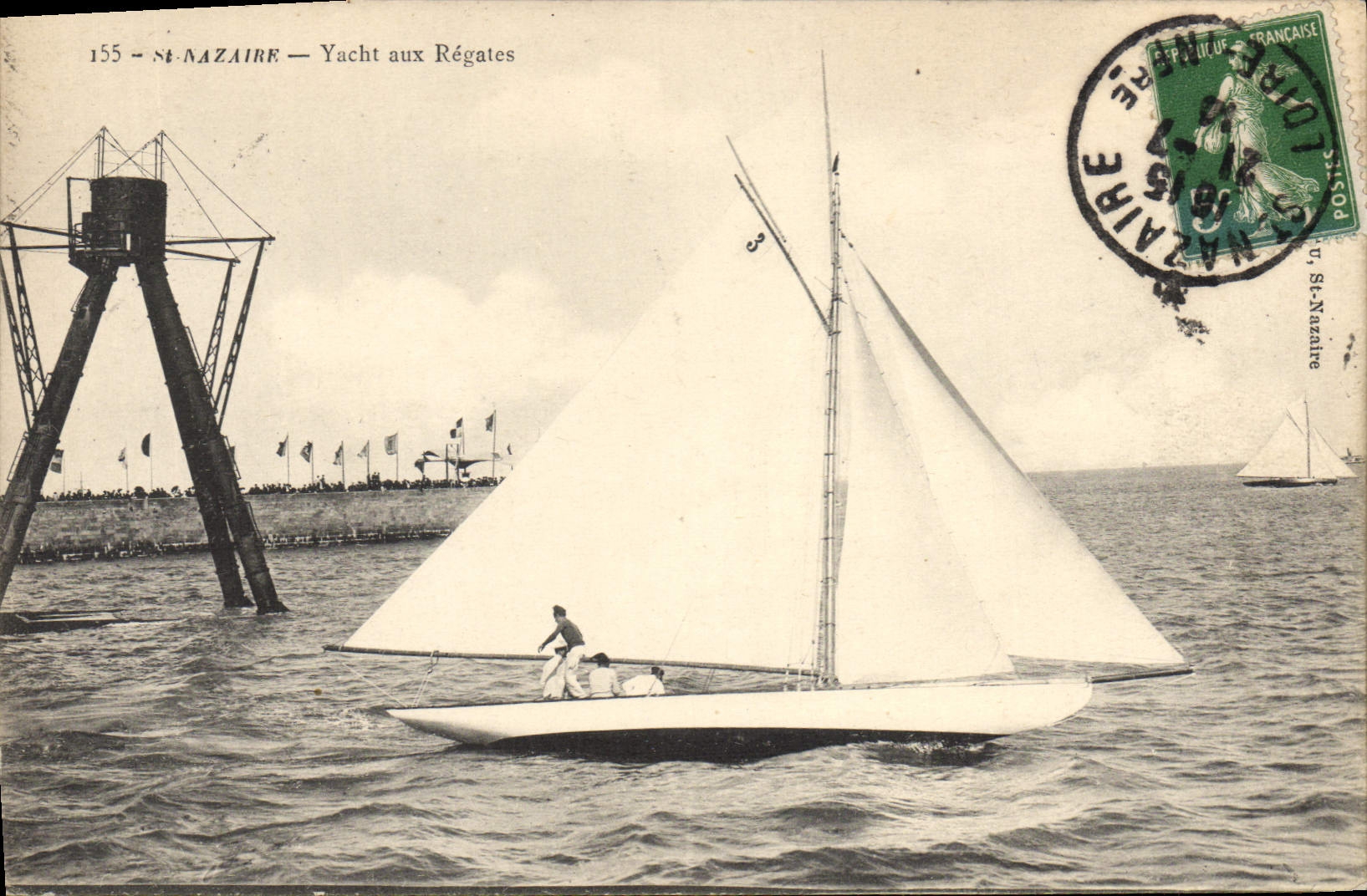 St-Nazaire — Yacht aux Régates — éditeur inconnu, n° 155