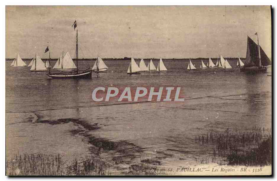 CPA Bateau Voilier Pauillac Les regates