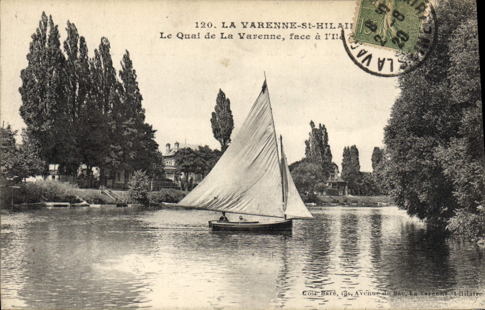 La Varenne-St-Hilaire — Le Quai de La Varenne, face à l'Île — Coll. Baré, 120