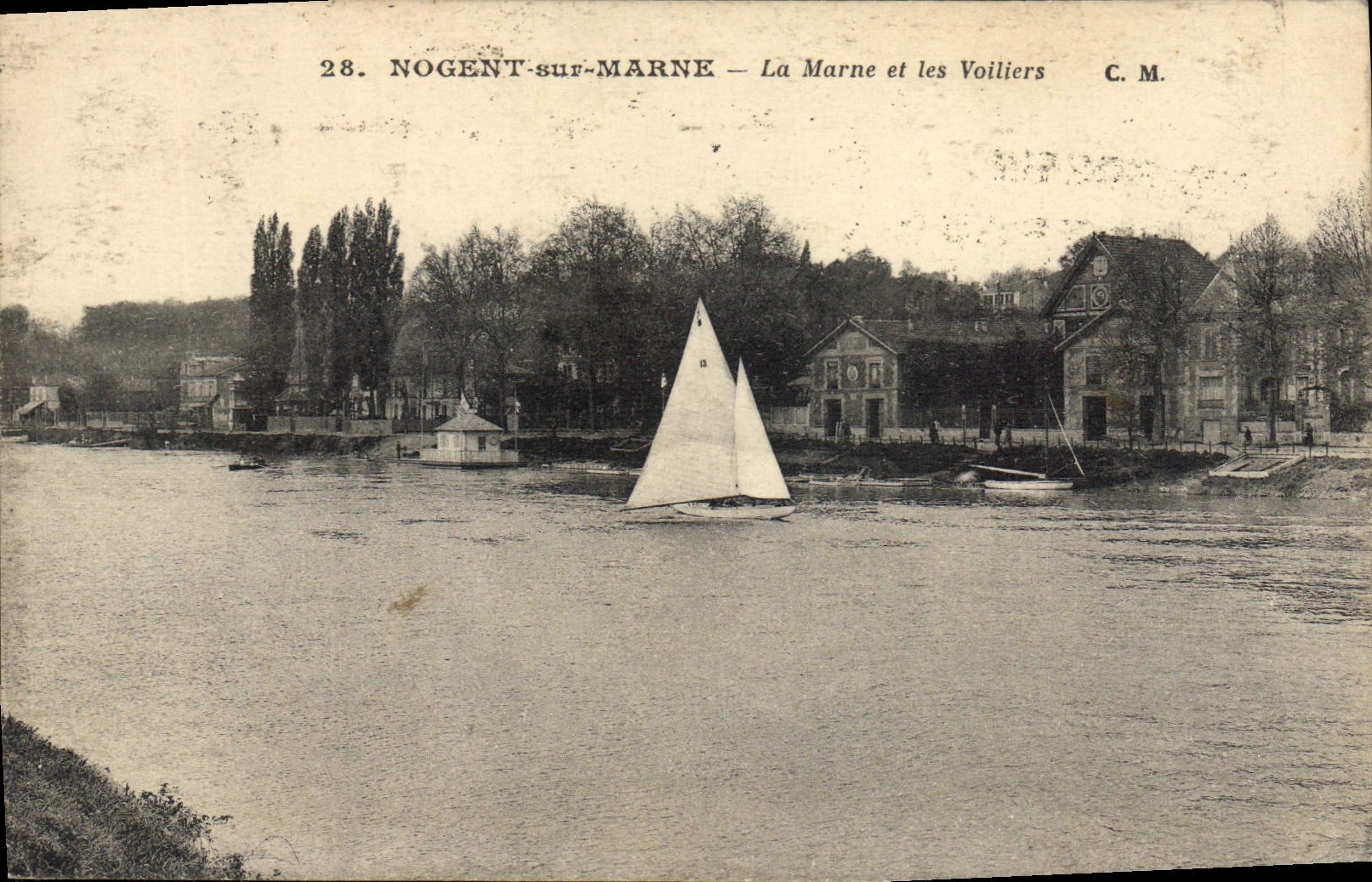 Nogent-sur-Marne — La Marne et les Voiliers — C.M. n°28