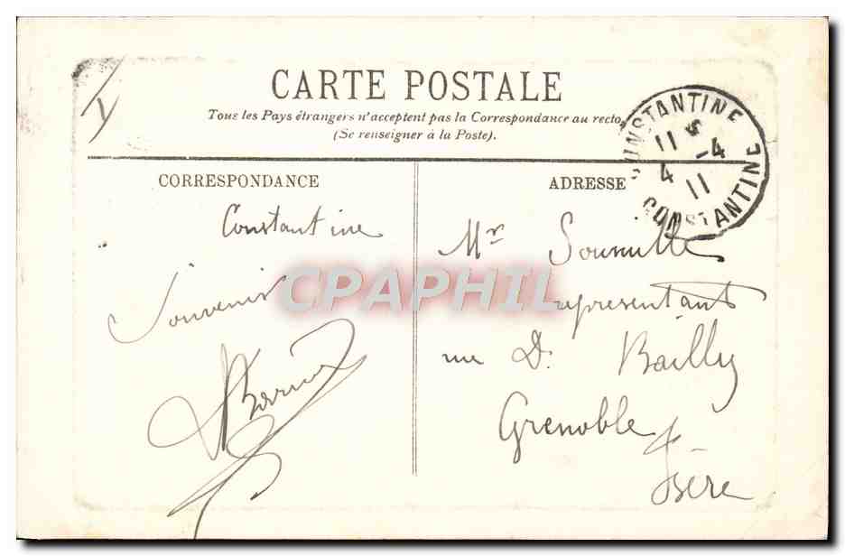 CPA Beaute orientale Femme arabe et son efant  — Rückseite