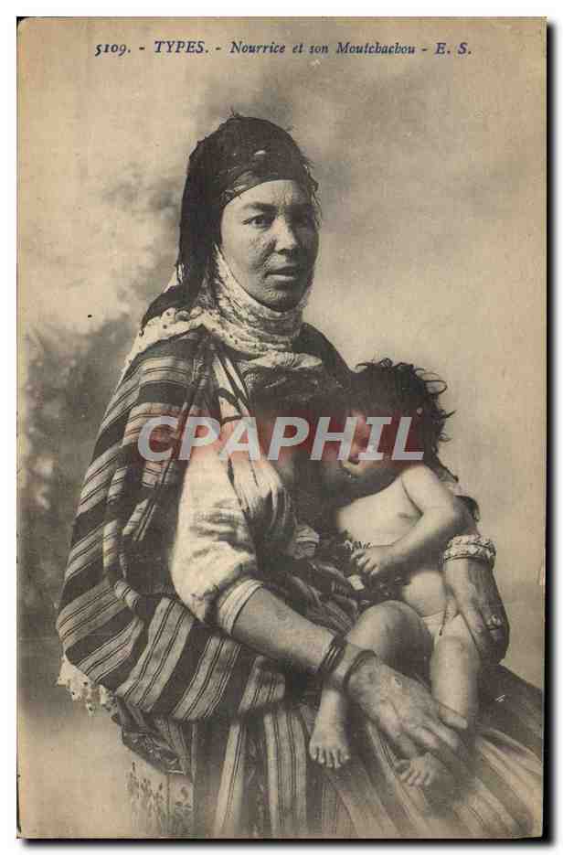 CPA Beaute orientale Nourrice et son Moutchachou