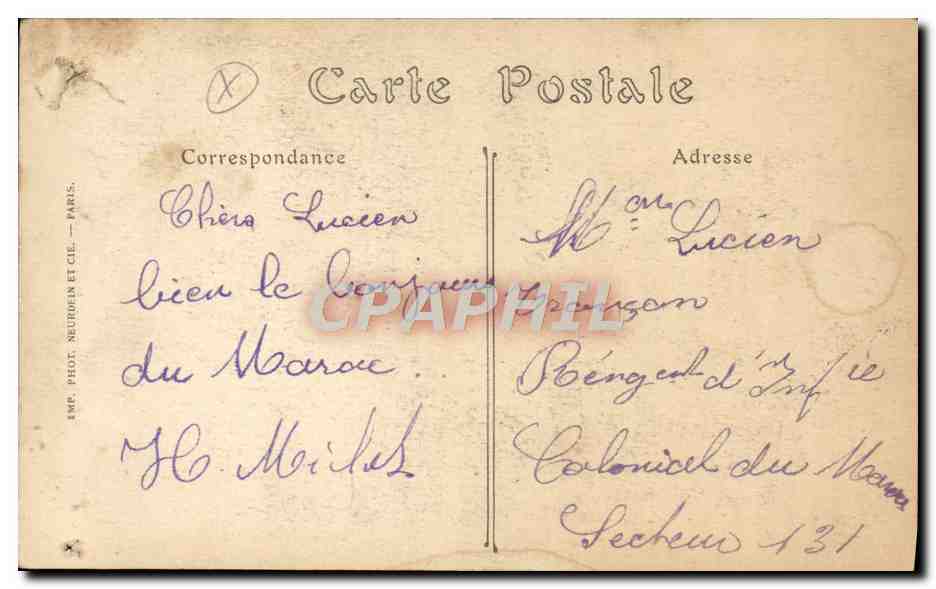 CPA Beaute orientale Femme mauresque  — Back