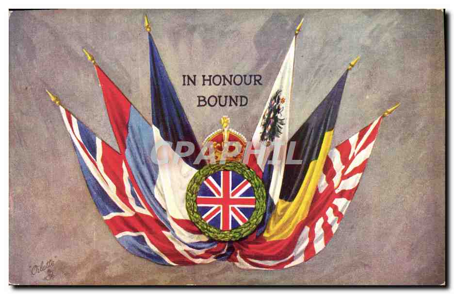 CPA Militaria Drapeaux