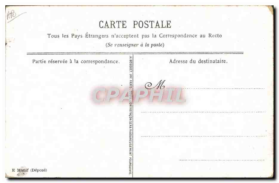 CPA Militaria Drapeau — Rückseite