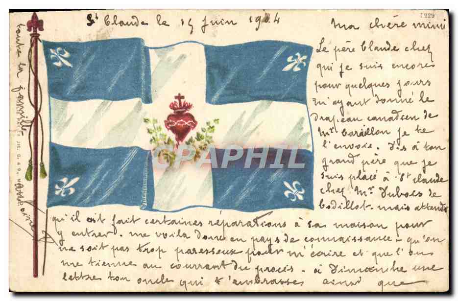 CPA Militaria Drapeau Canada