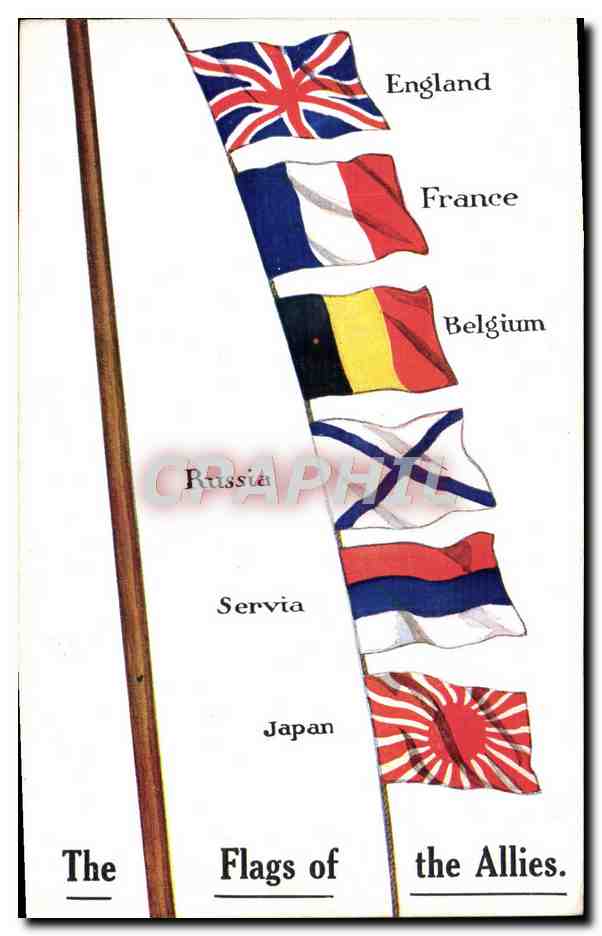 CPA Militaria Drapeaux 