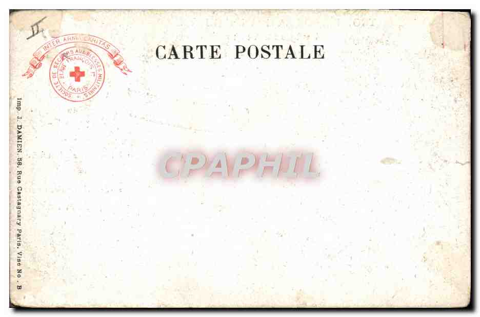 CPA Militaria Drapeau Zeppelin Z8 Dirigeable allemand abattu a Badonviller Vosges 24 aout 1914 — Verso