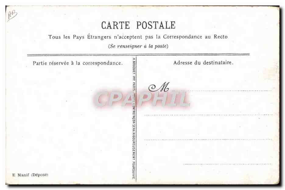 CPA Militaria Drapeau — Rückseite