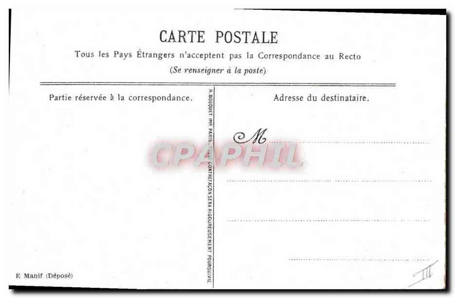 CPA Militaria Drapeau Etendard — Rückseite