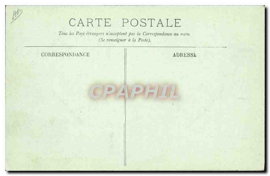 CPA Bateau de guerre Gymnote Sous-marin — Verso