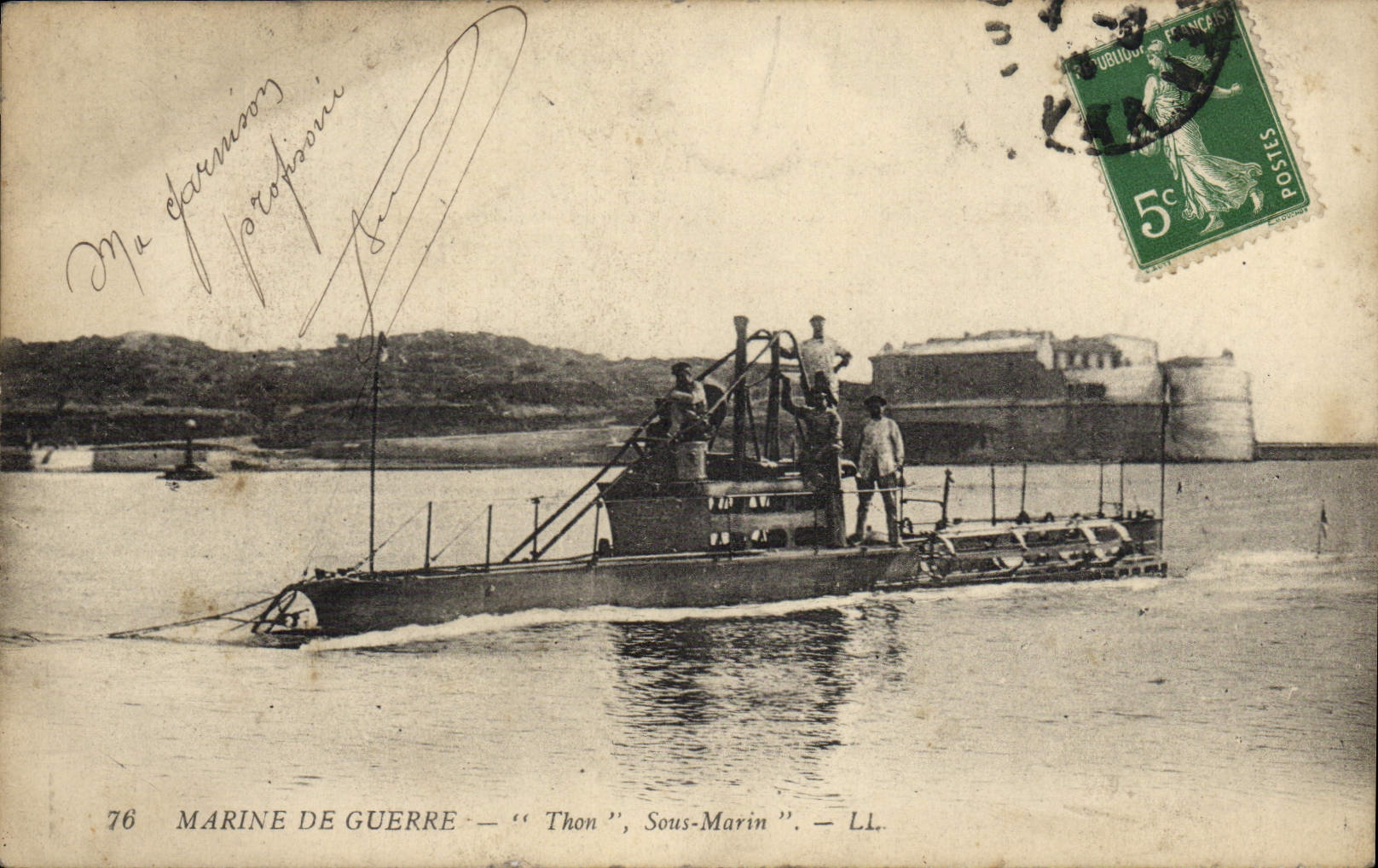 Marine de Guerre — "Thon", Sous-Marin — LL. — 76