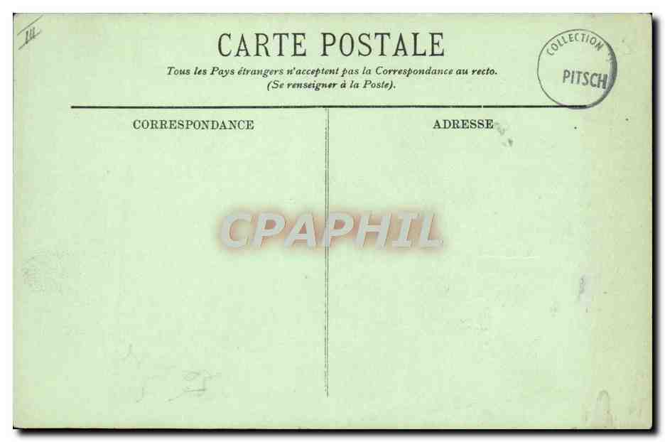 CPA Bateau de guerre Sous-marin attendant les ordres  — Verso