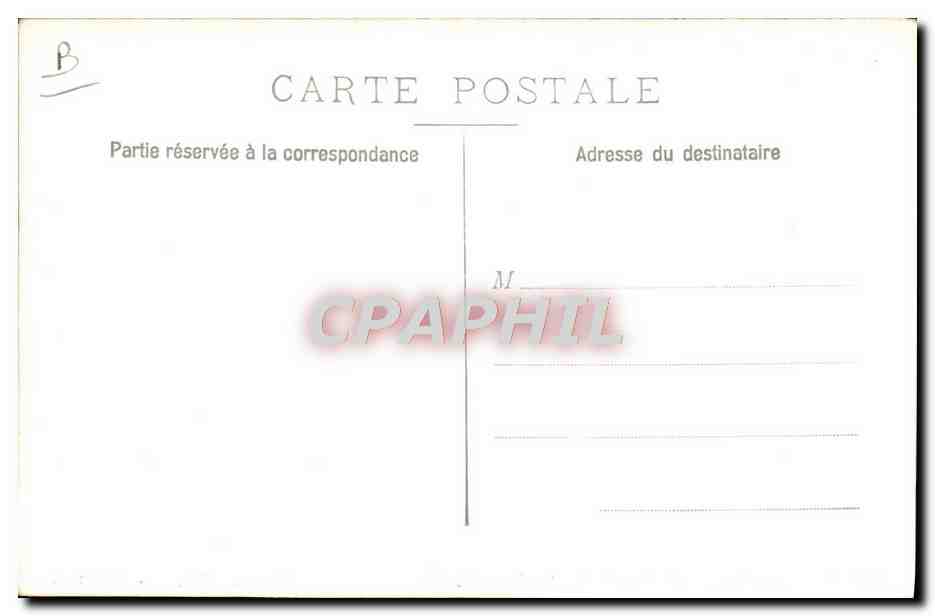 CPA Bateau de guerre Toulon Station 3eme escadrille de Sous-marins — Verso