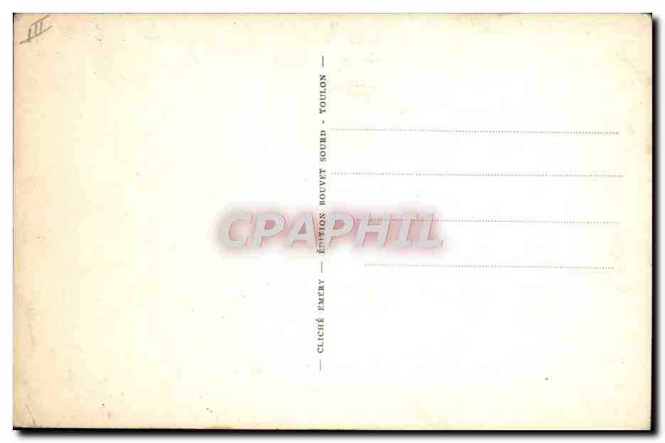 CPA Bateau de guerre Sous-marin Caiman — Verso