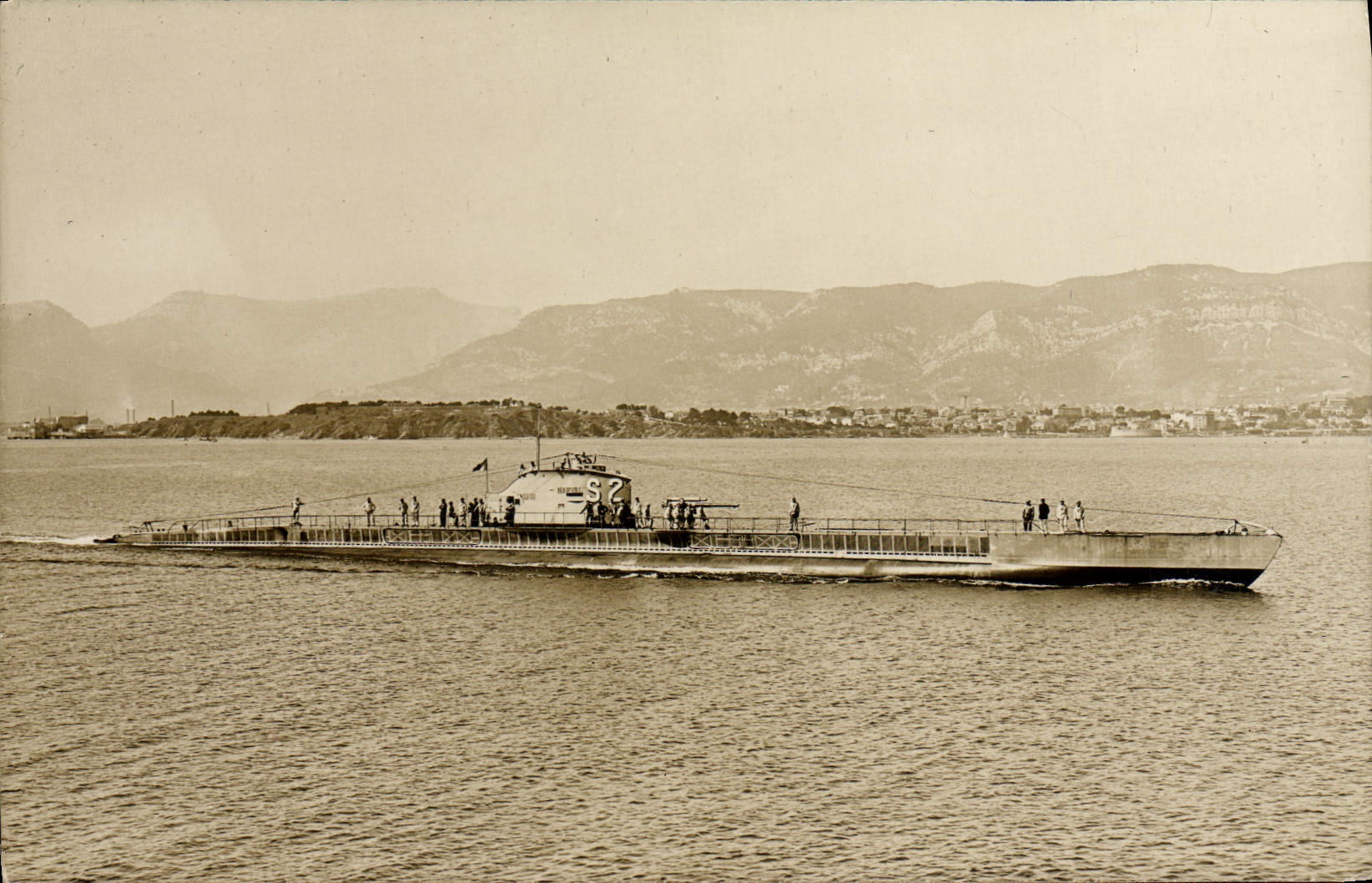 Sous-marin S72 — Toulon — A. Ganda, 65, Quai Cronstadt