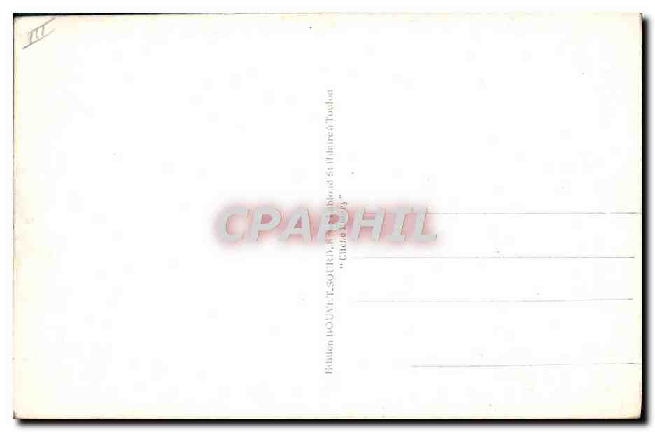CPA Bateau de guerre Sous-marin Iris — Verso