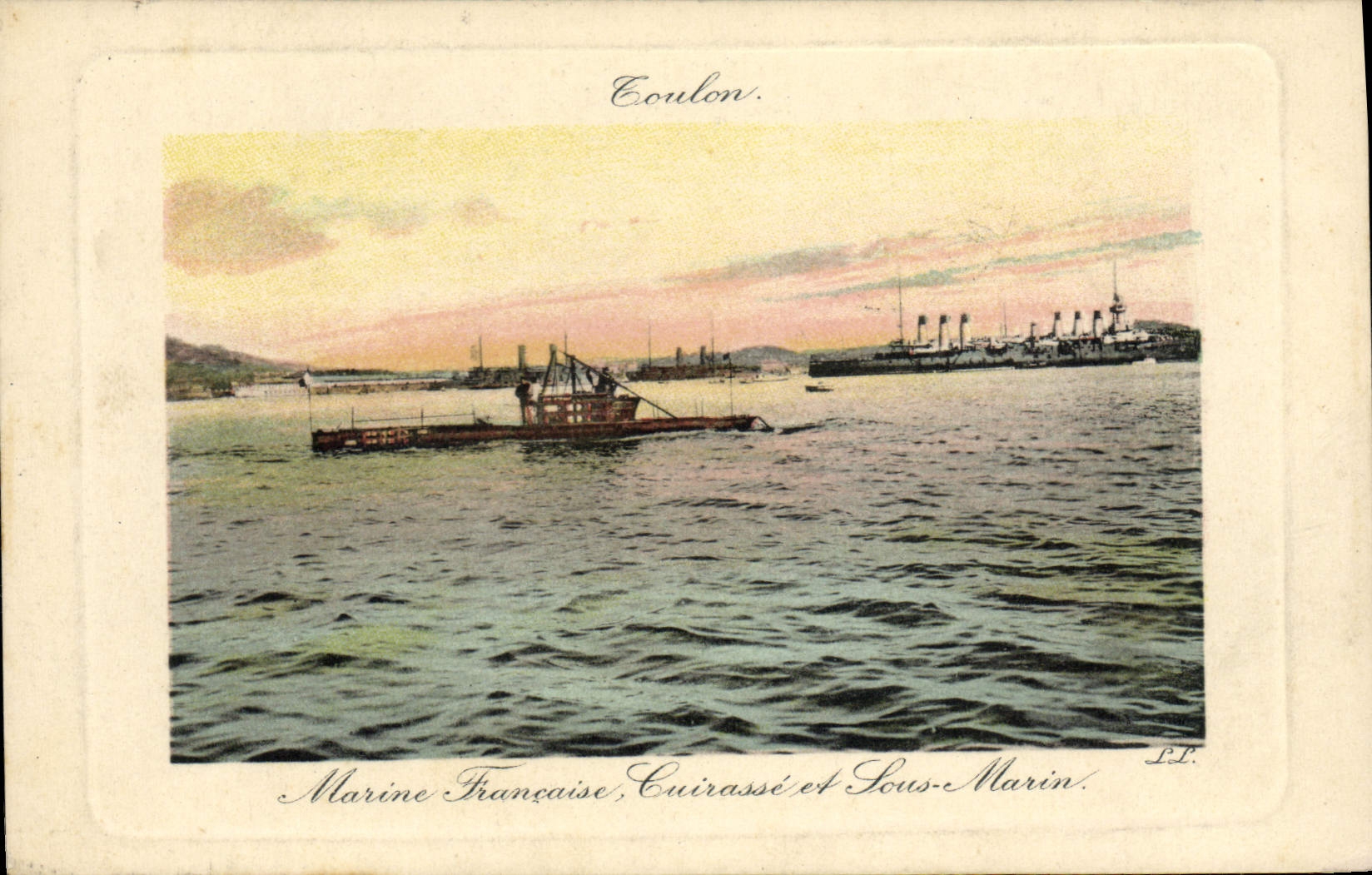 Coulon — Marine Française, Cuirassé et Sous-Marin — P.T.