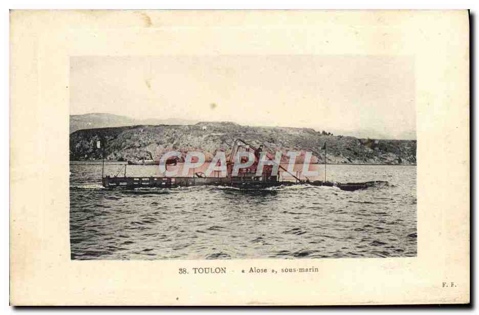 Toulon — Alose, sous-marin — F. F.