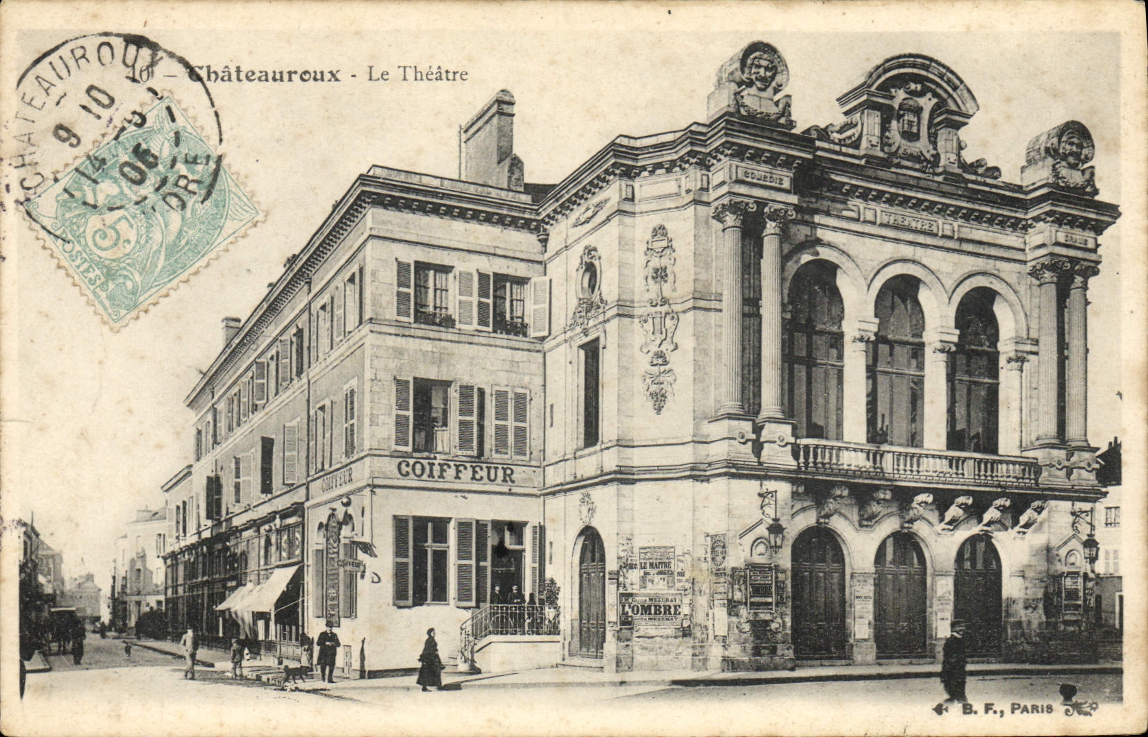CPA Le Theatre Chateauroux Coiffeur 