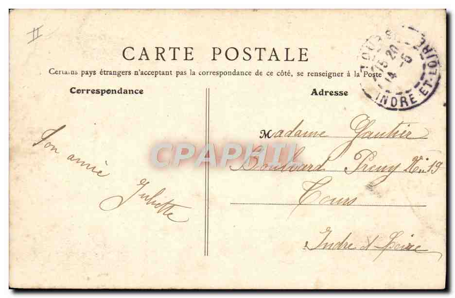 CPA Le Theatre Chateauroux Coiffeur  — Rückseite